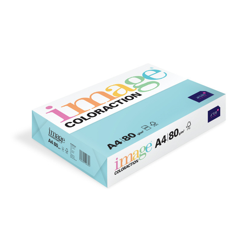 Farvet papir - Image Coloraction A4 80g Medium Blue Bermuda MB30 - 500ark