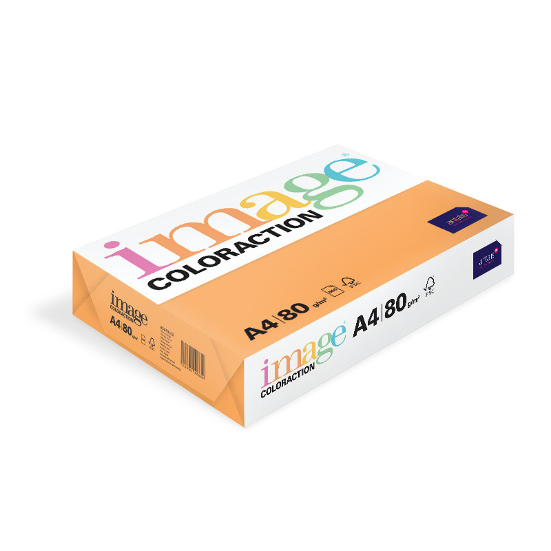 Farvet papir Image Coloraction A4 80g Neon Orange Acapulco NEOOR 500ark