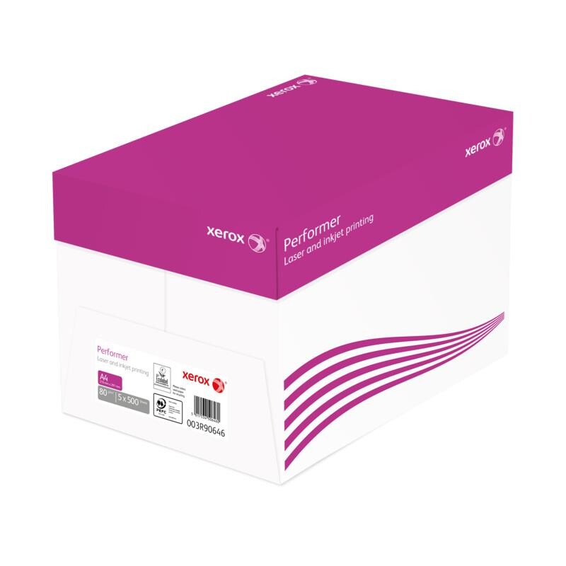 Kopipapir Xerox Performer 80g A4 500ark/pak - 5 stk
