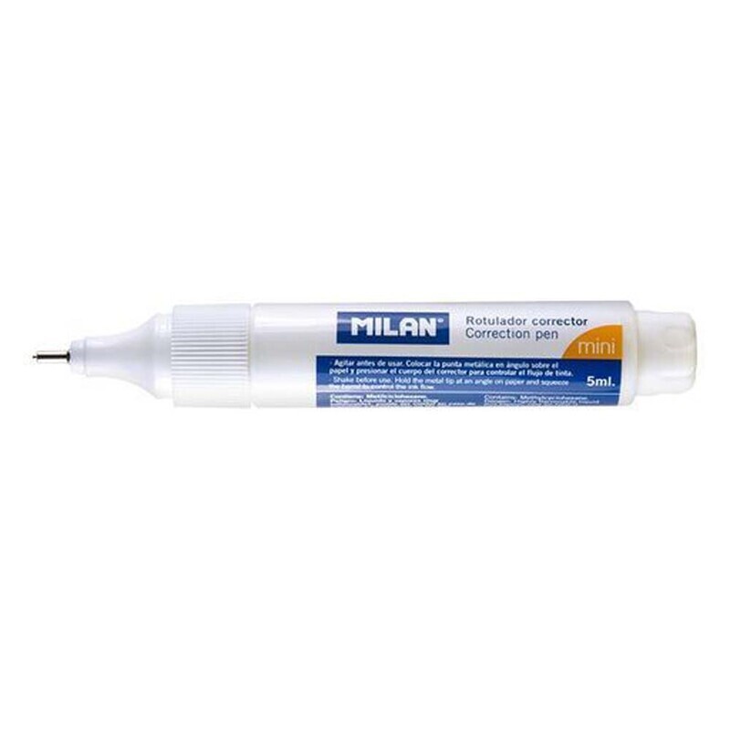 Korrektionspen Milan 5 ml. med metalspids Box med 12 stk
