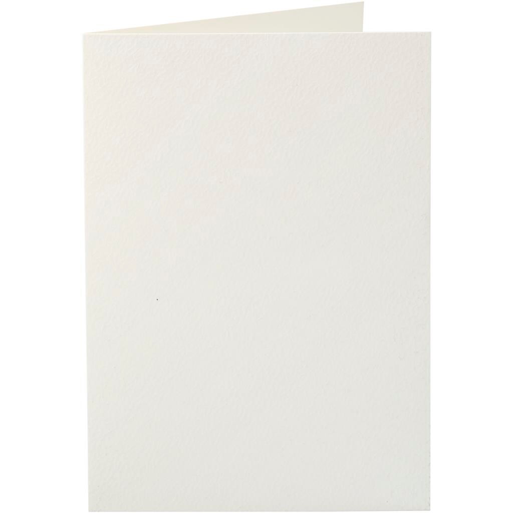 Kort, råhvid, str. 10,5x15 cm, 220 g, 10stk.