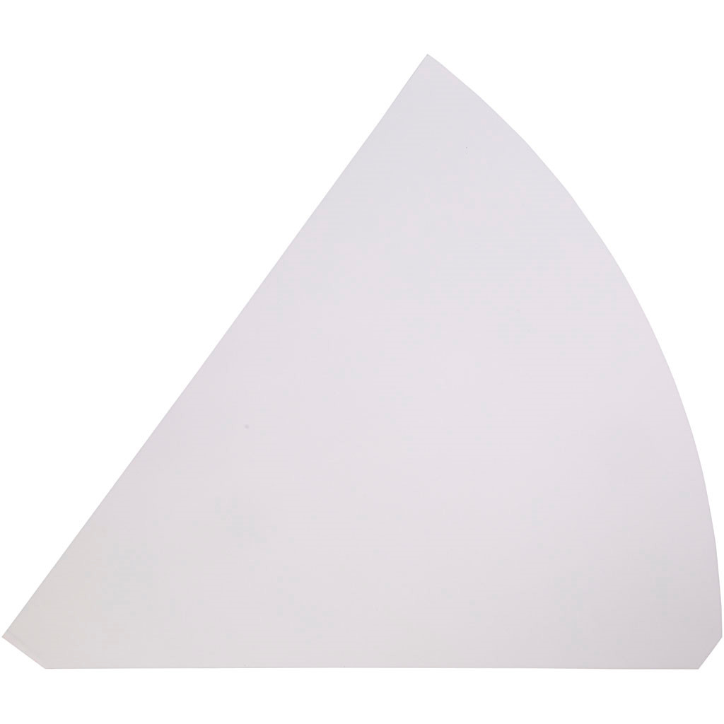 Kræmmerhuse hvid karton Højde 68 cm diameter 20 cm - 5 stk