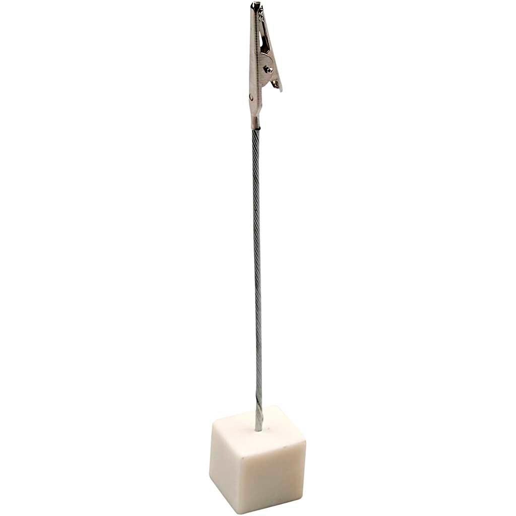 Krokodillenæb på fod - Metal - 2 x 2 x 2 cm - Højde 15 cm - 5 stk.