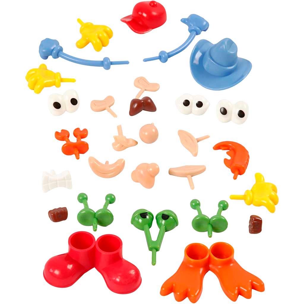 Kropsdele til Silk Clay m.v. - 26 stk.