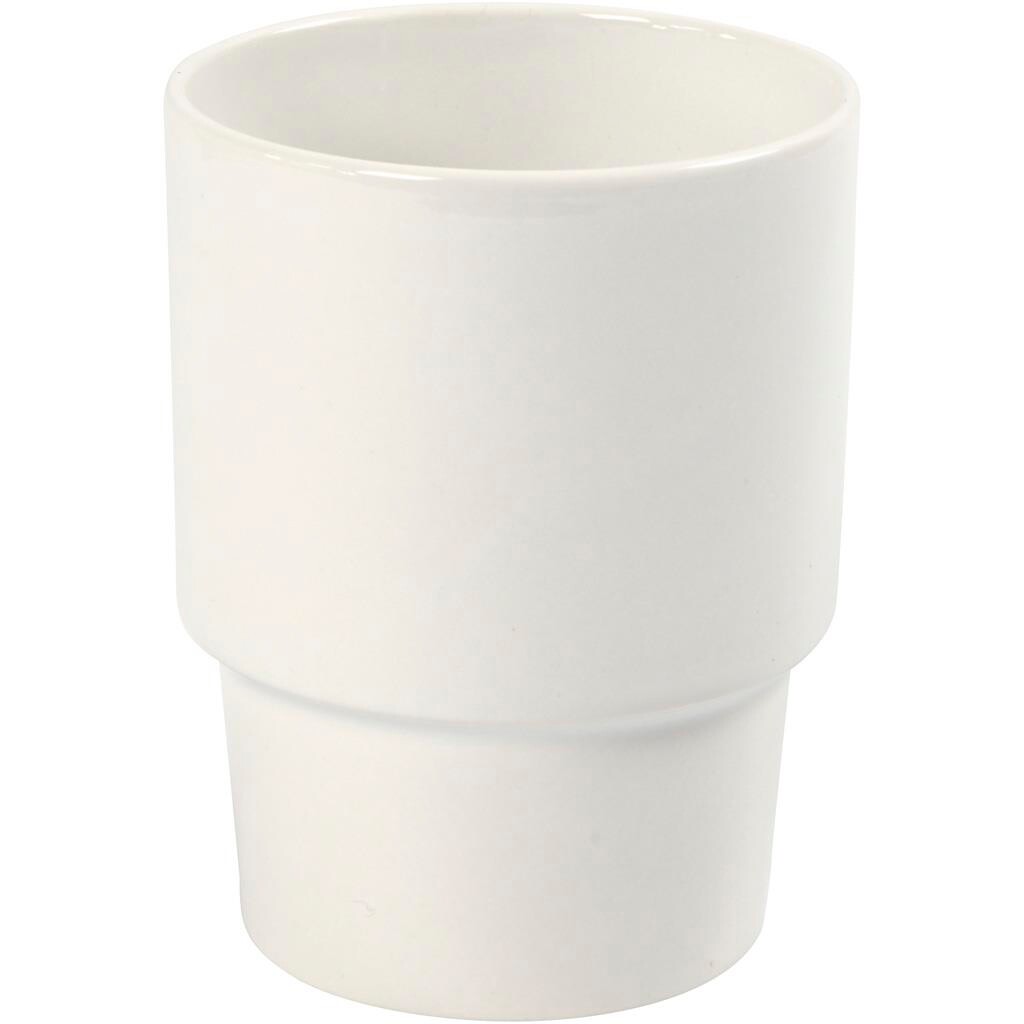 Krus højde 11 cm diameter 8,5 cm | hvid