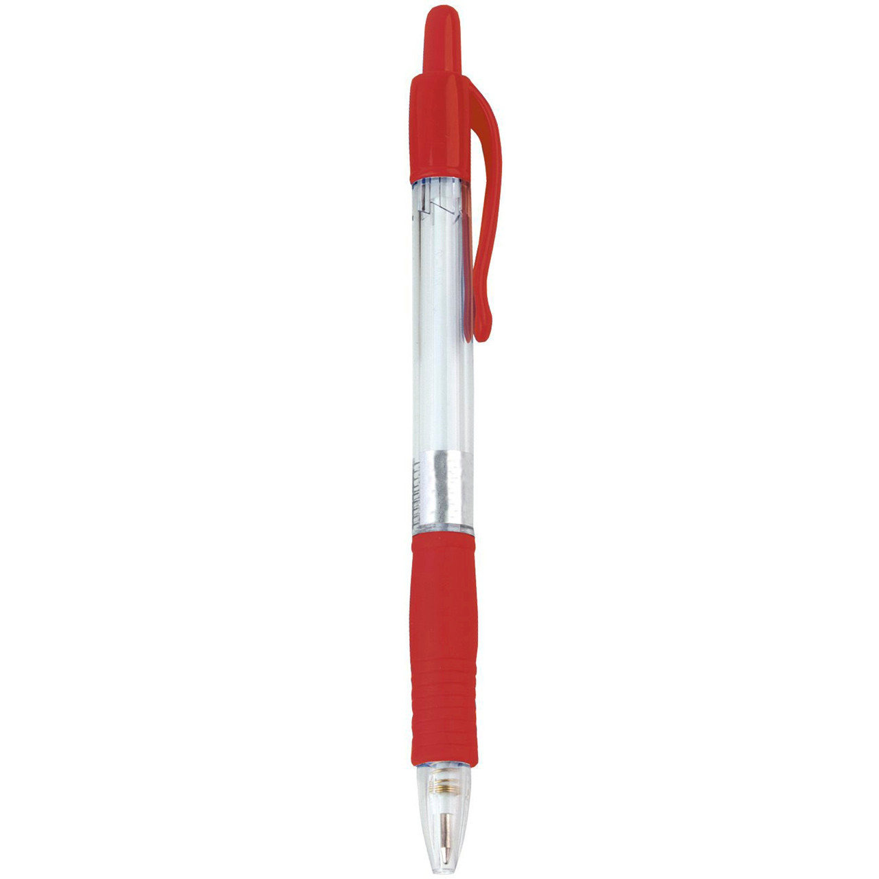 Kuglepen med trykknap - Rød stregbredde 0,7 mm 446009 - 50 stk