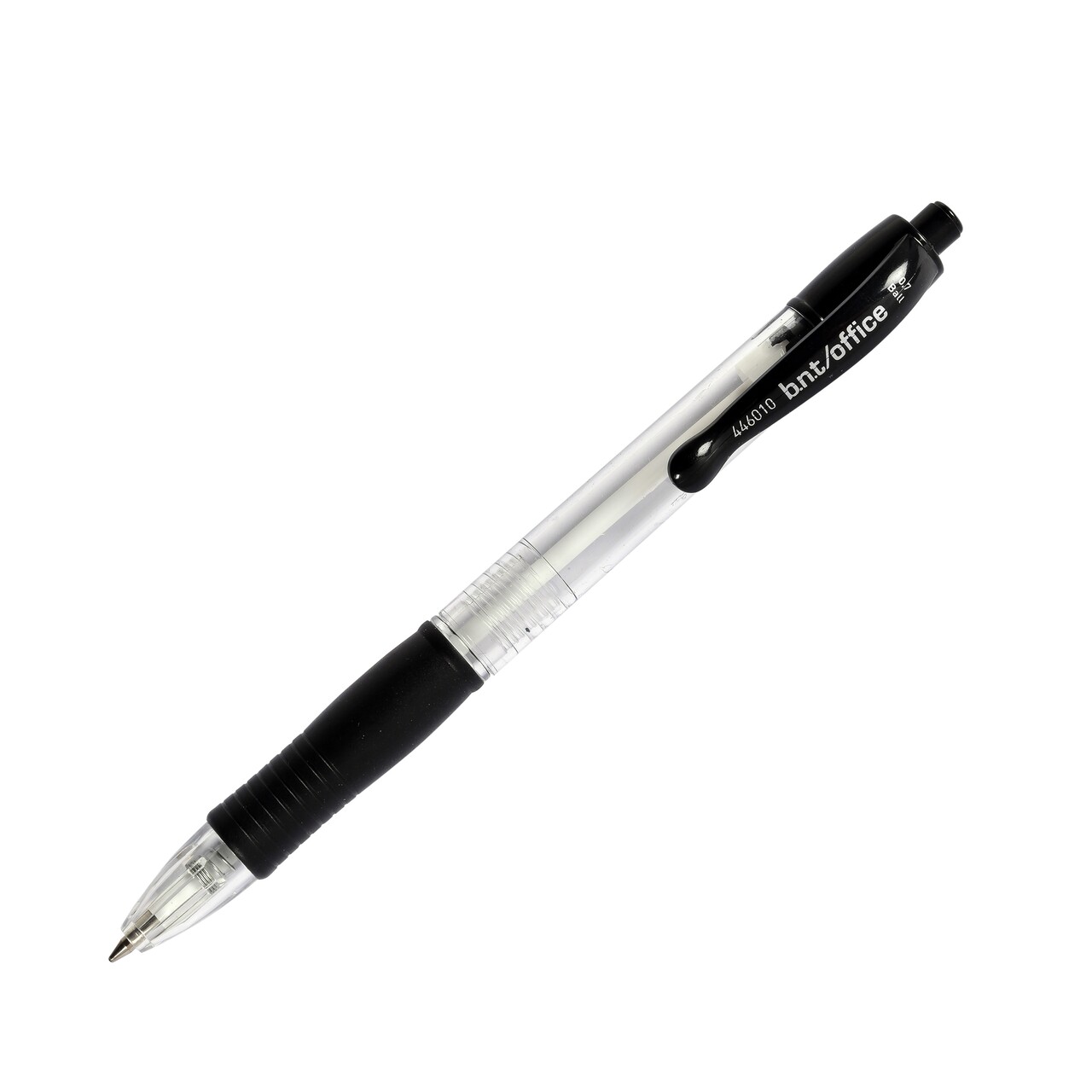 Kuglepen med trykknap sort 0,7 mm - 50 stk