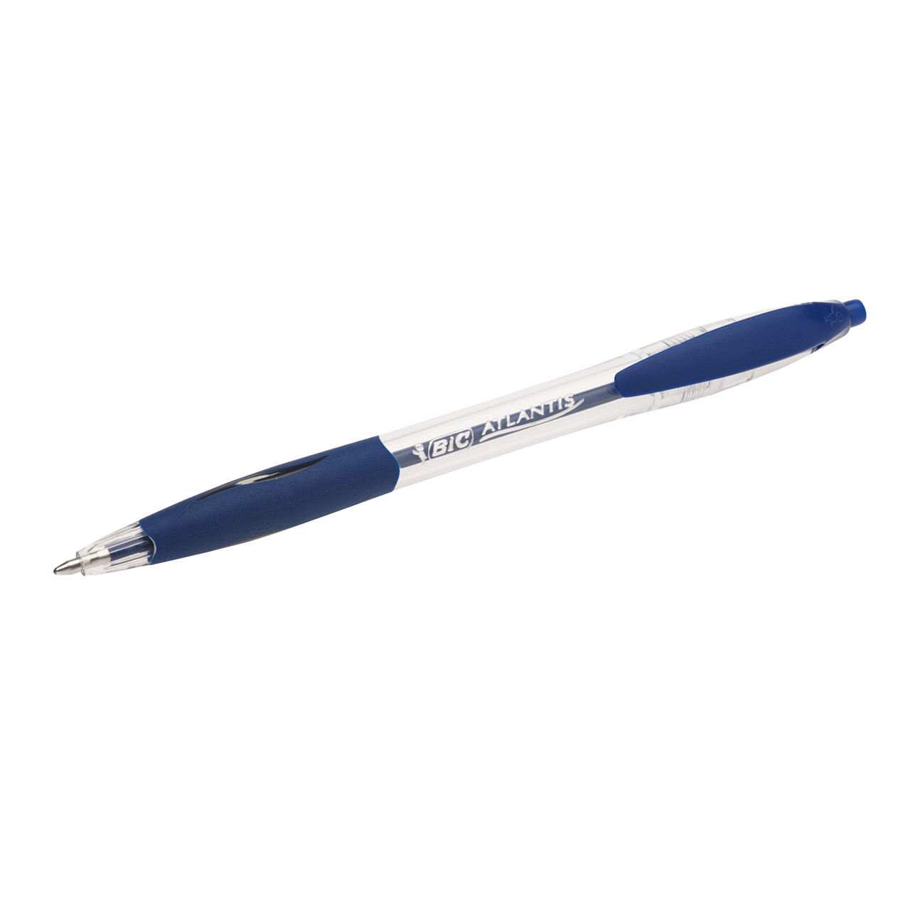 Kuglepen - BIC Atlantis - Blå - Medium 0,4mm stregbredde - 1mm spids - 12 stk