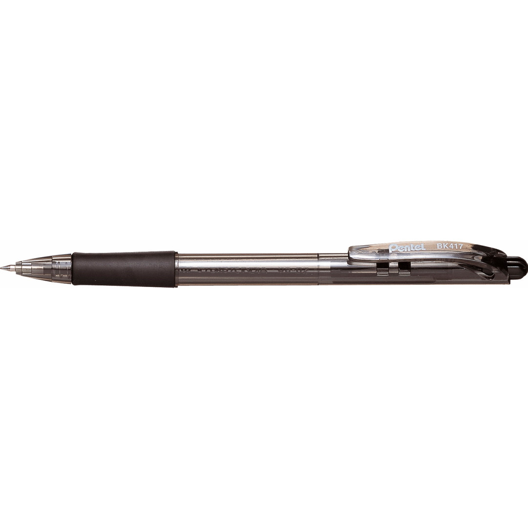 Kuglepenne - Pentel BK417 - Sort - 0,25 mm - 12 stk.