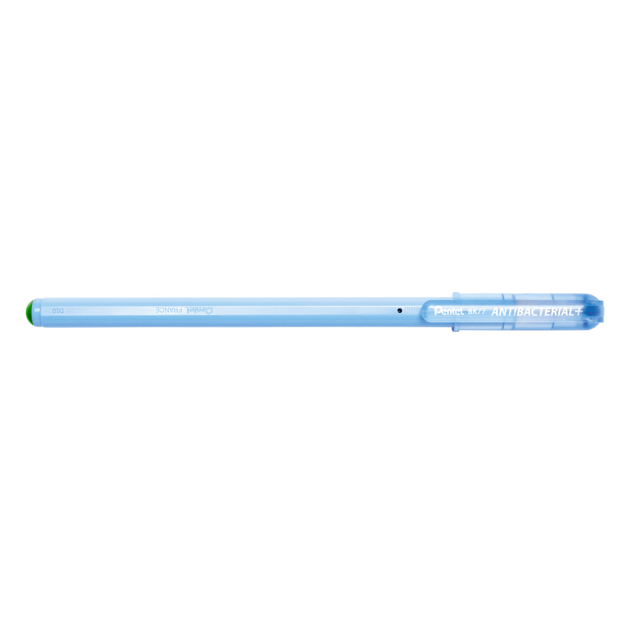 Kuglepen - Pentel BK77AB-DE 0,7 antibakteriel - grøn - 12 stk