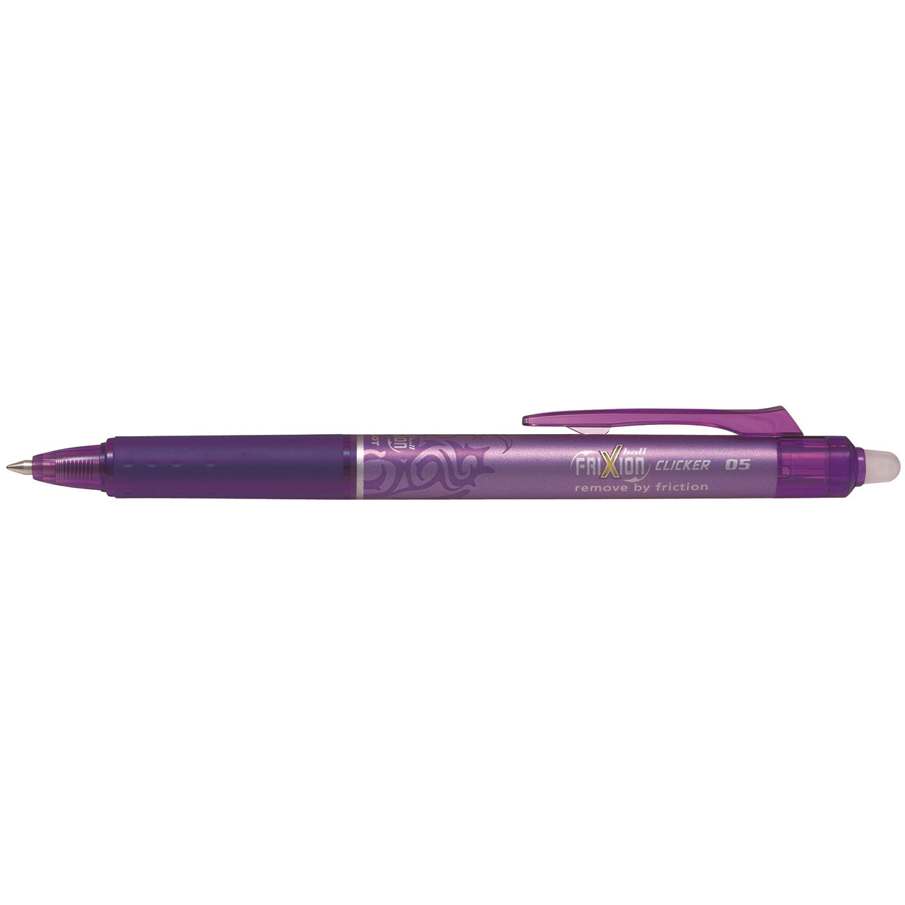 Kuglepen Pilot FriXion Clicker lilla 0,5mm - 12 stk