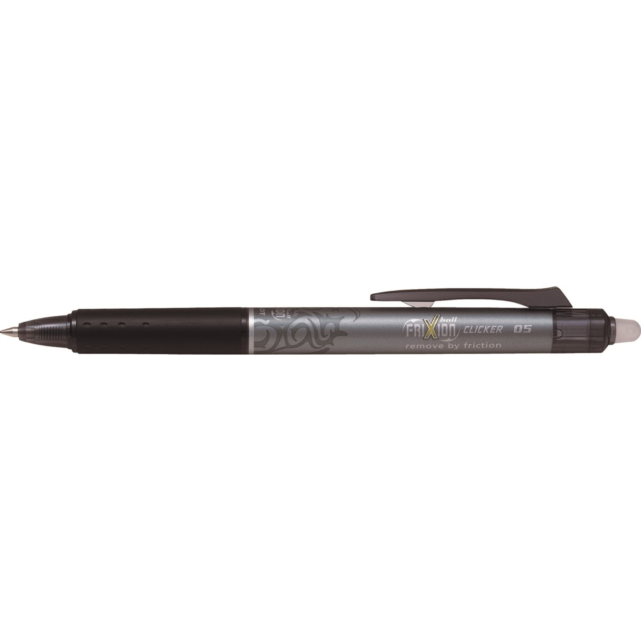 Kuglepen Pilot Frixion Clicker - Sort fine 0,5 mm - 12 stk