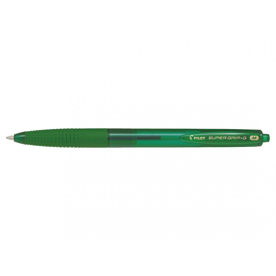 Kuglepen Pilot Super Grip G grøn medium stregbredde: 0,27mm - 12 stk