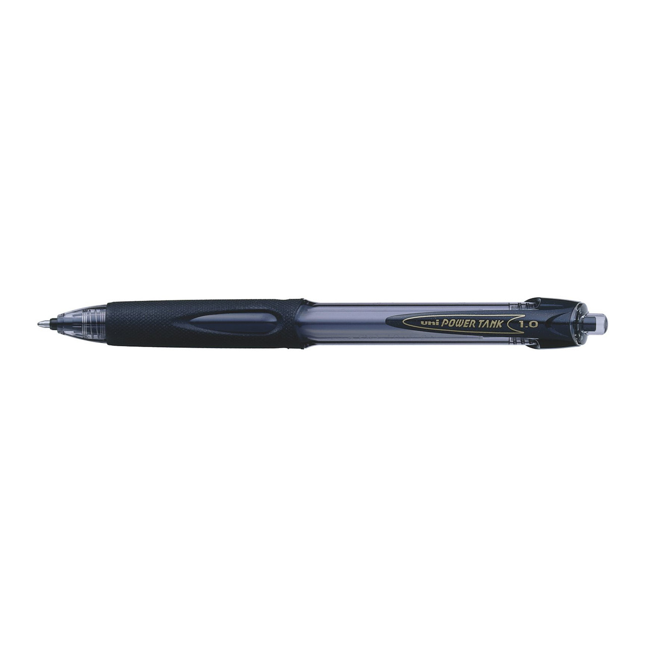 Kuglepen Uni PowerTank m/klik medium 0,4mm sort SN220 - 12 stk