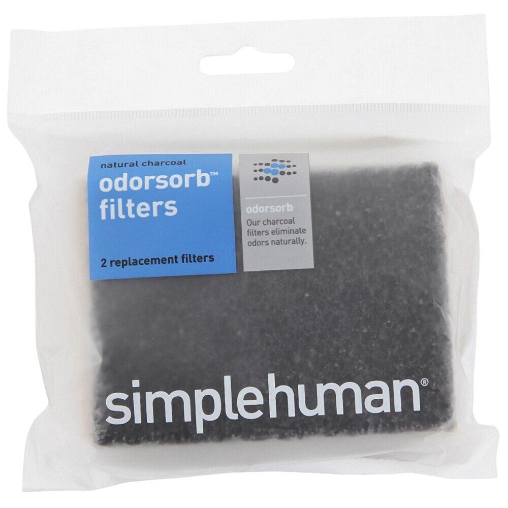 Kulfilter, Simplehuman, sort - 2 stk