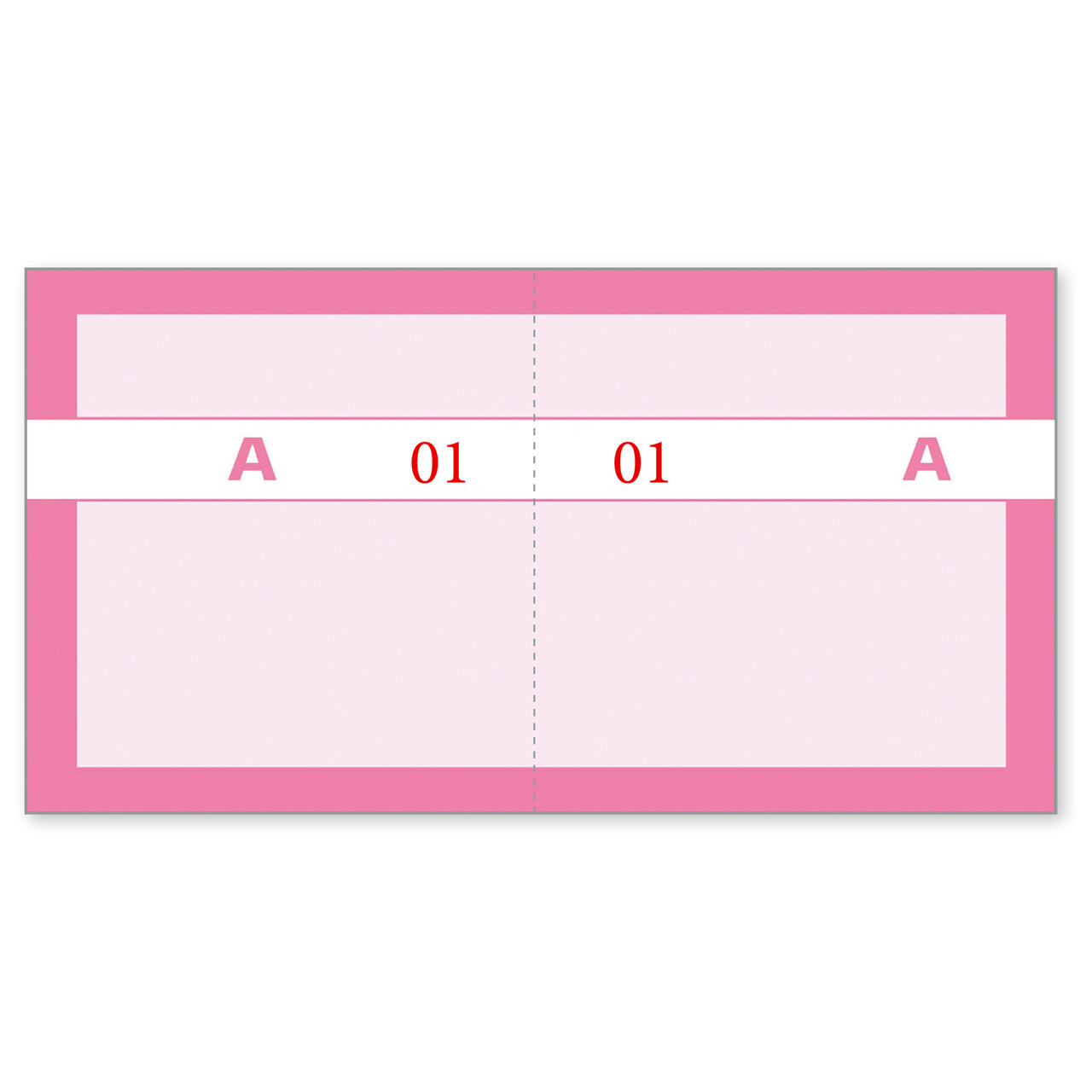 Kuponbog - Rosa - 2 x 1-100 nummererede - 130 x 70 mm - 10 stk.