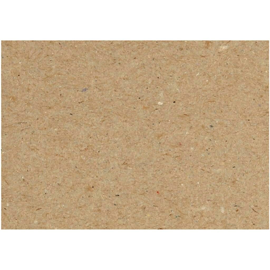 Kvistkarton - A5 - 225 g - 15x21 cm - Brun - 125 ark
