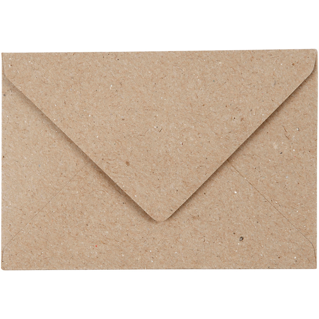 Kvistkuvert - C7 - 7,8x11,2 cm - 120 g - Natur - 50 stk