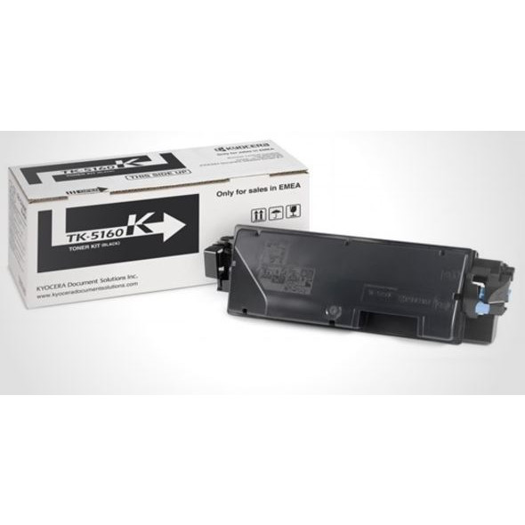 Lasertoner - Kyocera TK-5160K - Sort - 16.000 sider