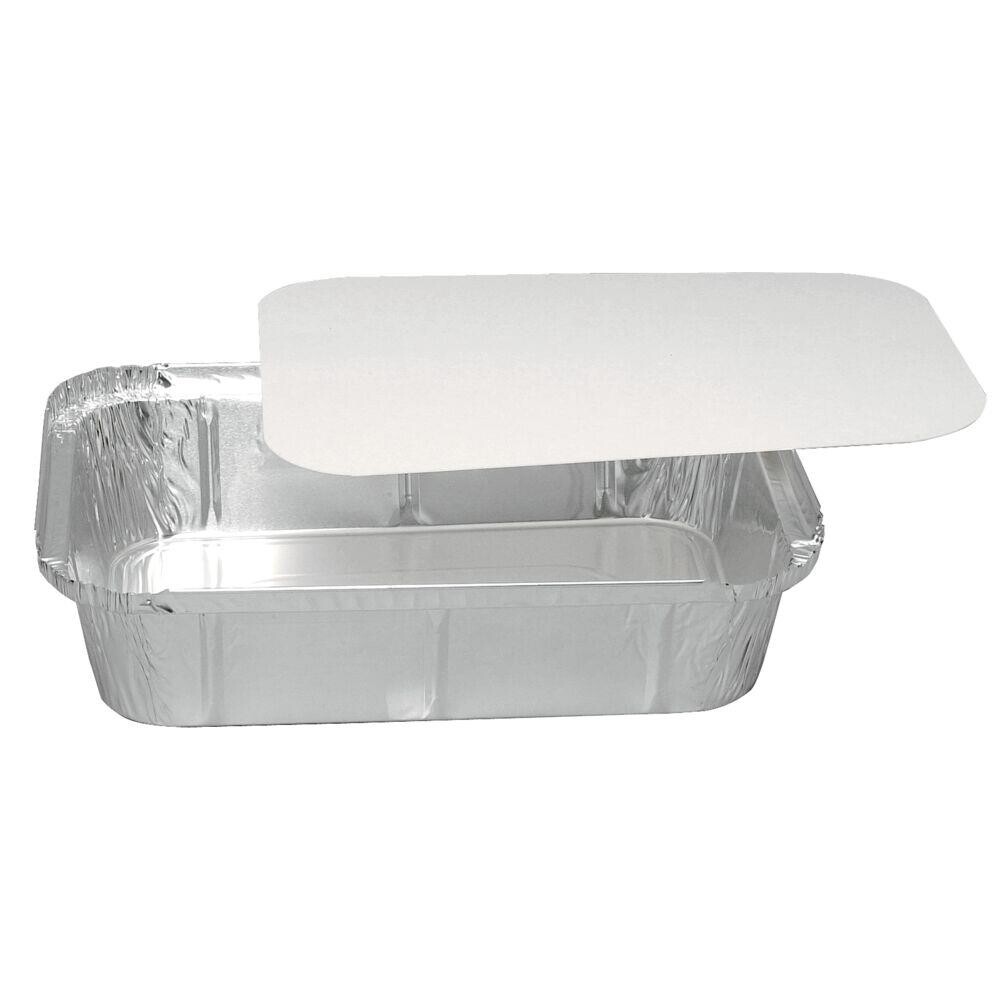 Låg - Abena Cater-Line 25,1x18,5cm hvid pap|aluminium - 500 stk