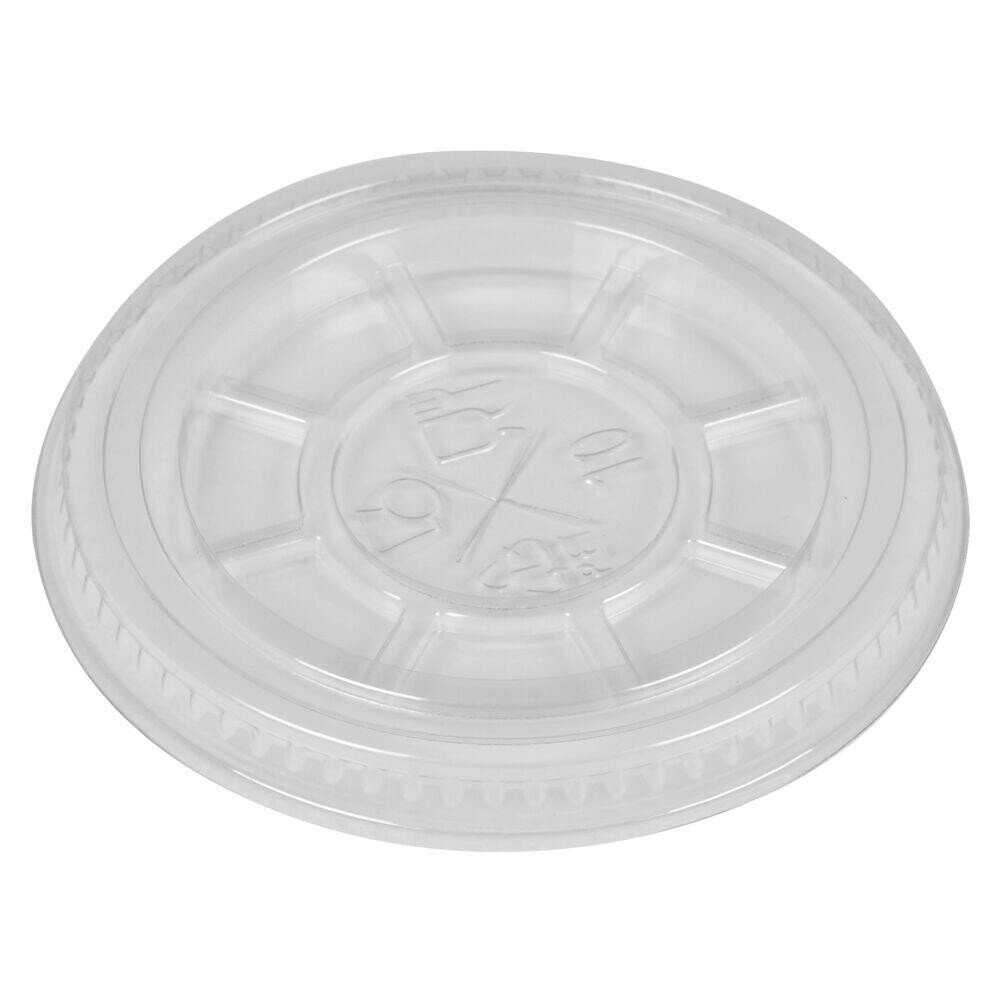 Låg, ABENA Gastro, Ø7,8cm, klar, RPET, med kryds - 2500 stk