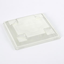 Låg Gourmet Express A-PET klar 14 x 14 cm - 300 stk.