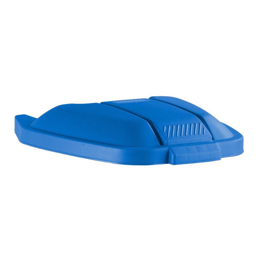 Låg, Rubbermaid, til tohjulet container, til kildesortering, blå,