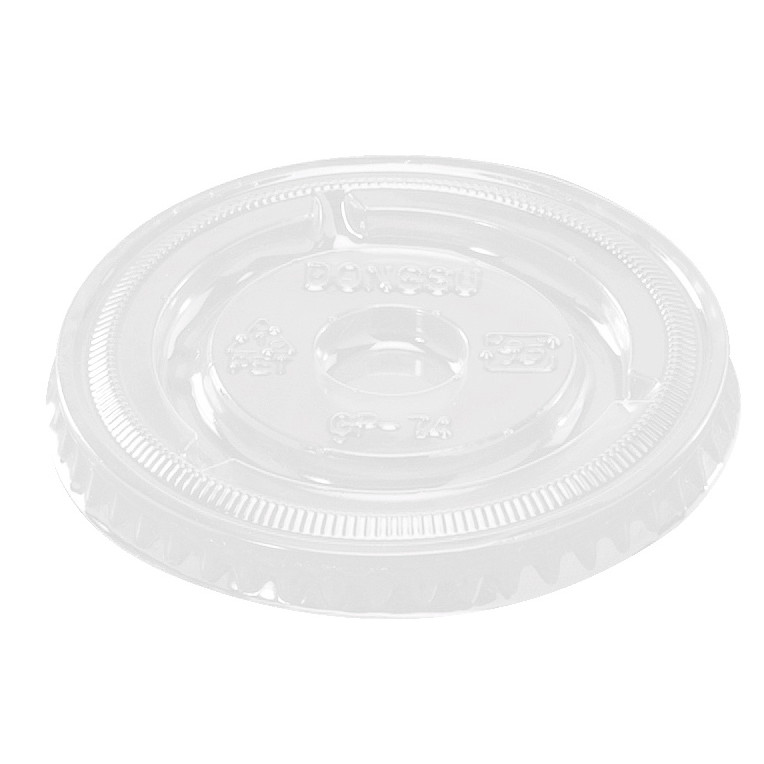Låg til dressingbæger PS 90 ml (3oz) klar - 100 stk