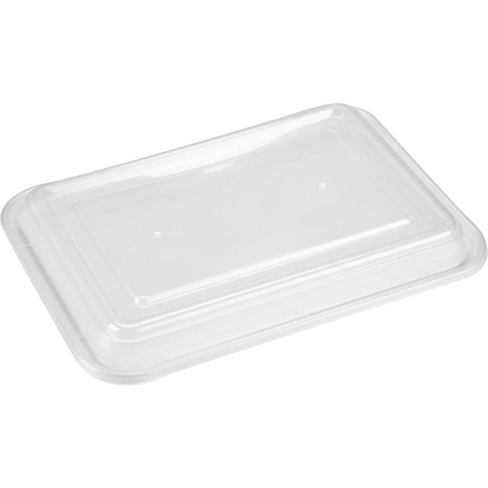 Låg til take-away bakke 14x11,5x1,5cm klar PP - 400 stk