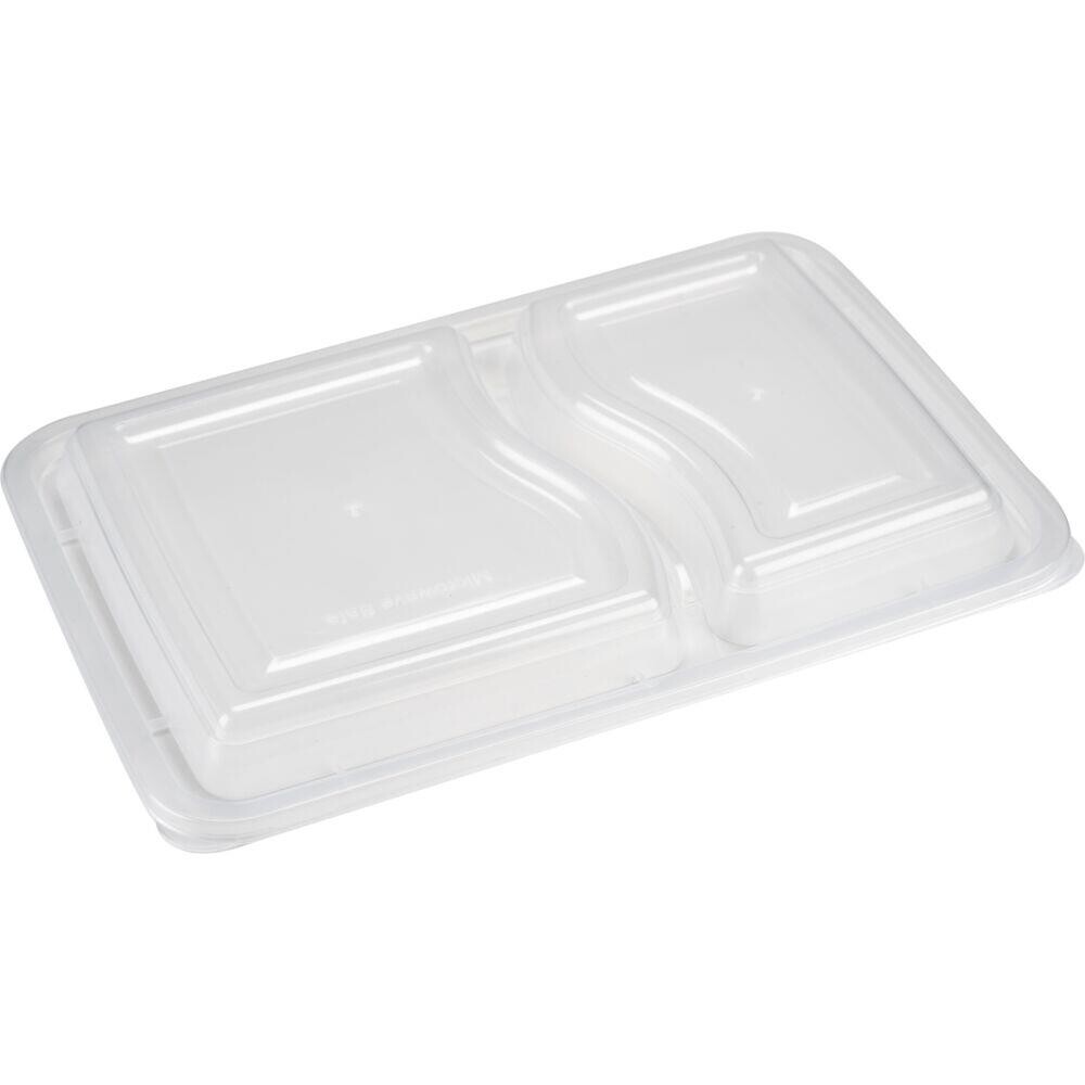 Låg til take-away bakke 22,3x15,3x1,5cm klar PP - 400 stk