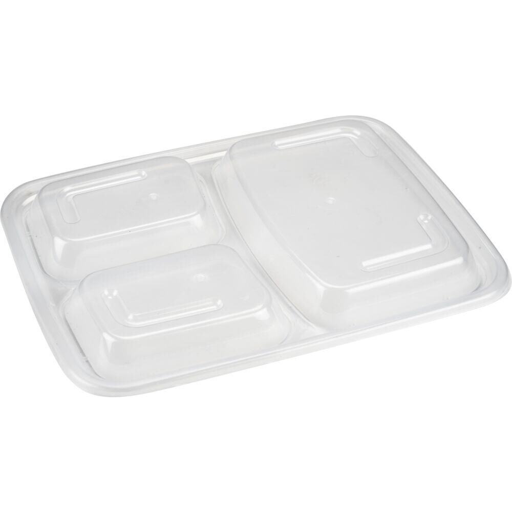 Låg til take-away bakke 22,9x17,3x1,8cm klar PP - 400 stk