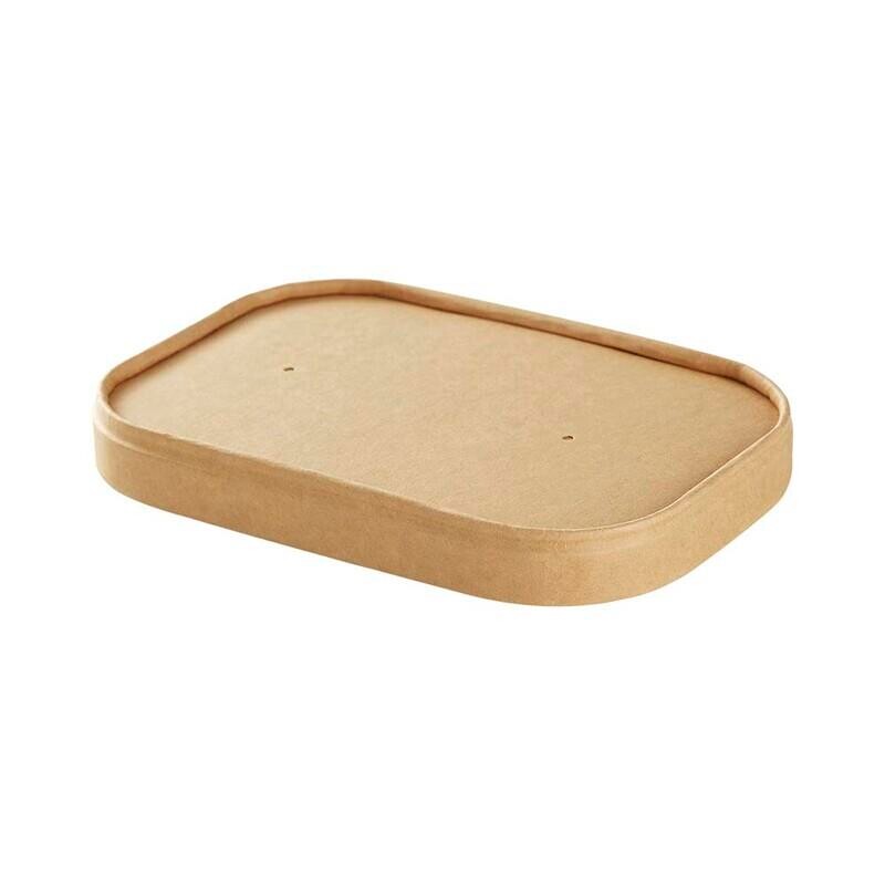 Låg t/papcontainer - 500/1000ml - brun - 50 stk