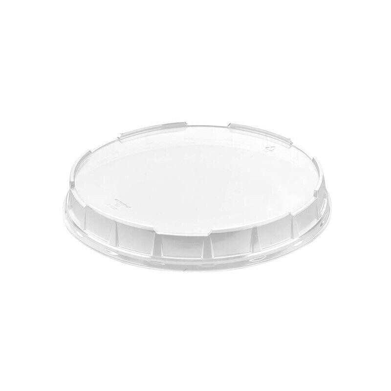 Låg t/plastbakke, Færch, Rund, Ø 330, højde 43, A-PET, transparent, 100 stk