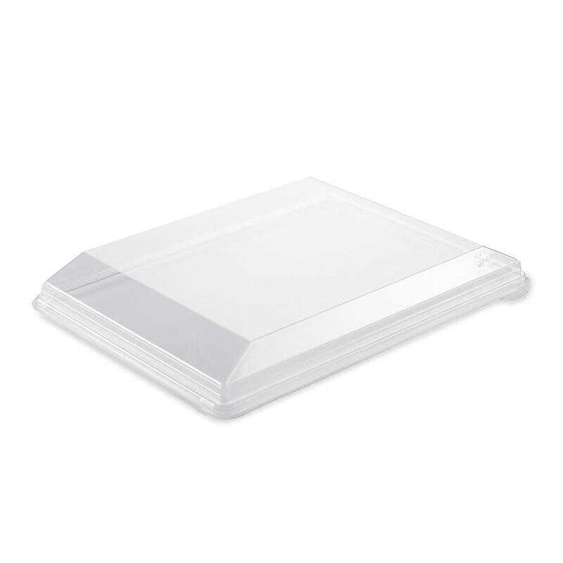 Låg til plastbakke, Plus Pack Zen, 325x250x36mm - RPET klar - 60stk/pkt - 2 pakker