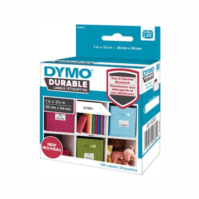 Label Dymo Durable etiket 25x54mm 160stk/rulle