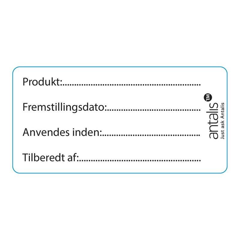 Label m.tryk fødevaregodkendt 60x30mm m.frostklæb 1000stk/rul