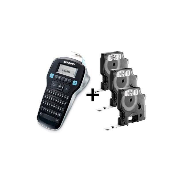 Labelprinter - DYMO LabelManager 160 - inkl. 3 D1 Tape