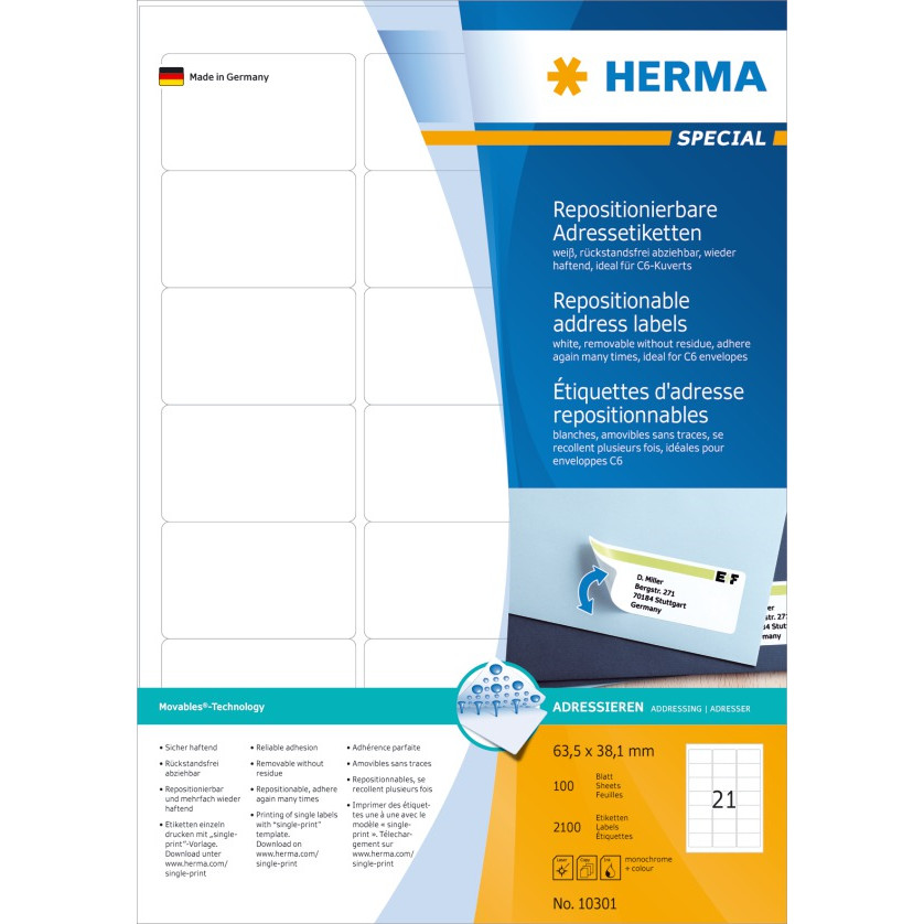 HERMA Labels & Etiketter Print selv labels