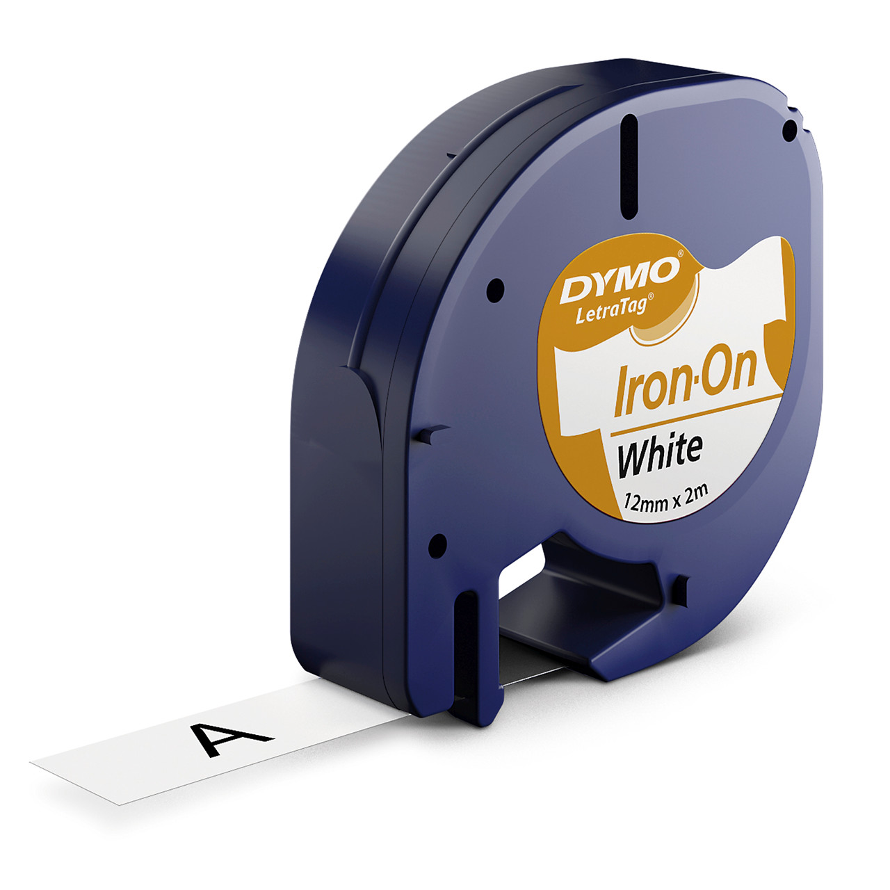 Dymo LetraTag Tape Strygetape 12mmx2m hvid StrygLet