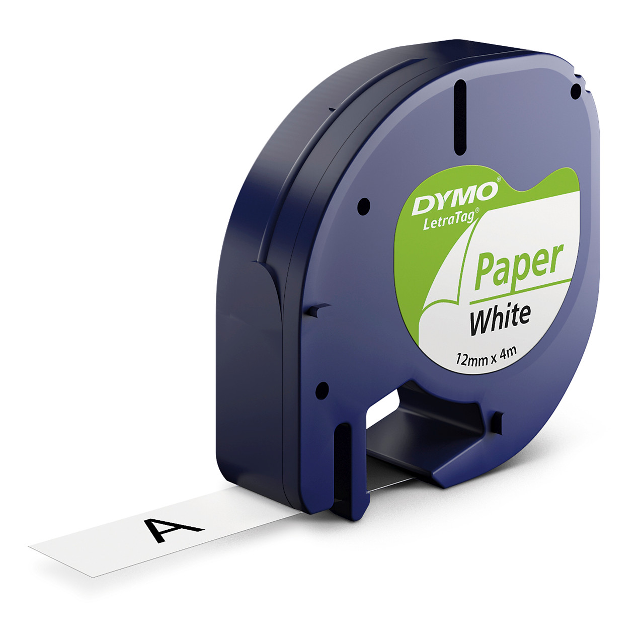 Dymo LetraTag Tape 12mmx4m papirtape hvid