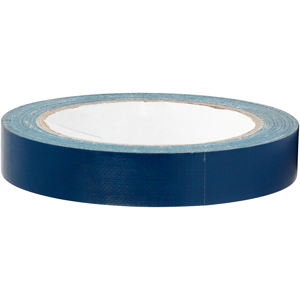 Gaffatape - Lærredstape - 19 mm x 25 m - Blå