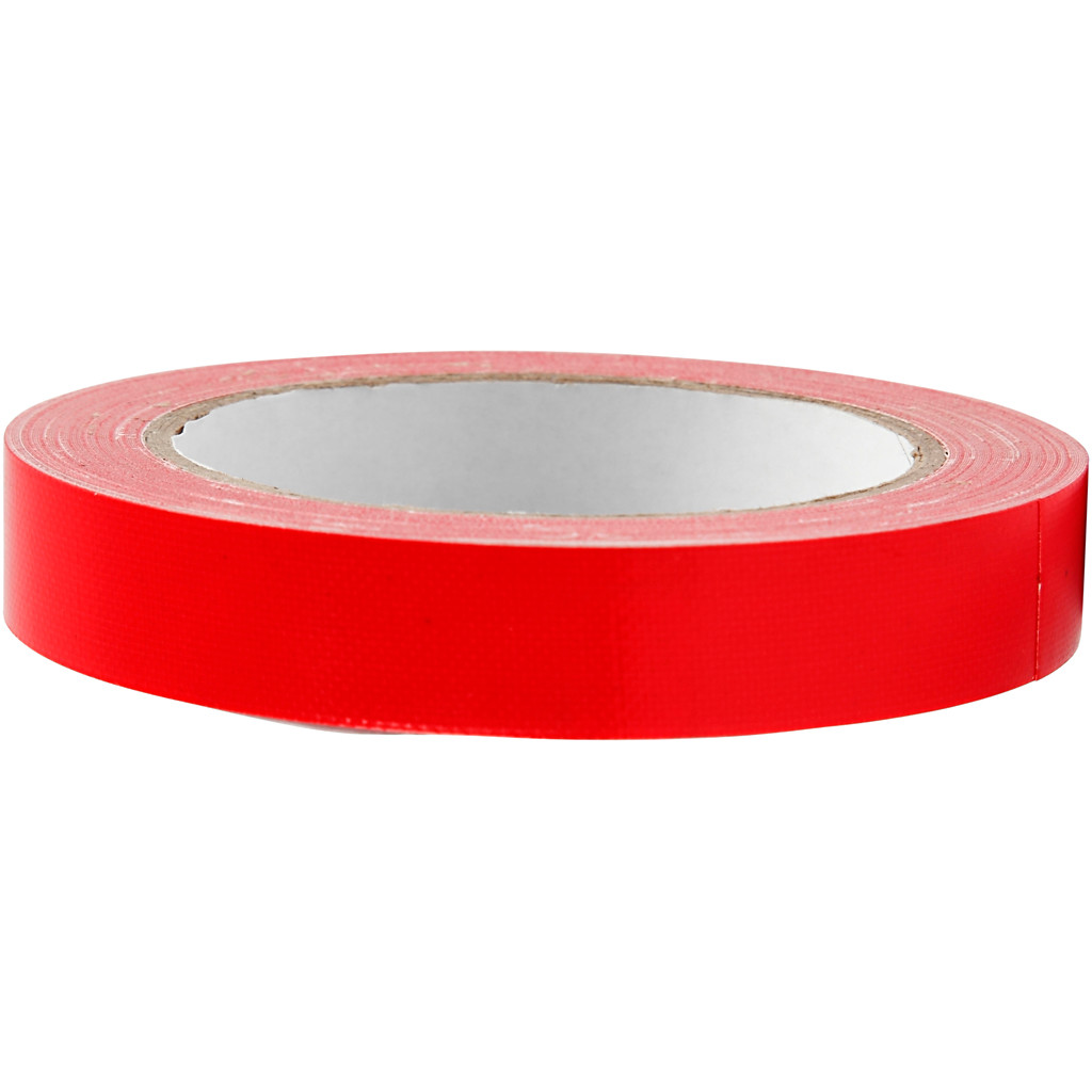 Gaffertape 19 mm rød 25m