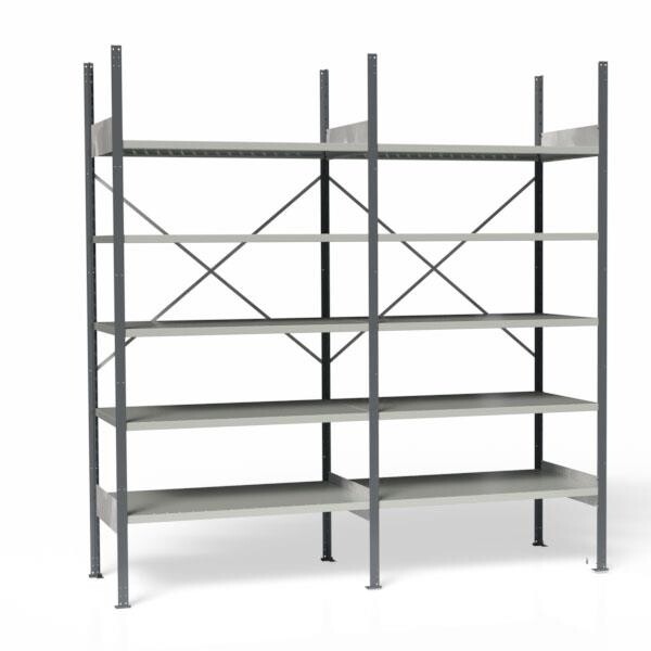 Lagerreol Åben V06 2100x2000x600 RAL 7035