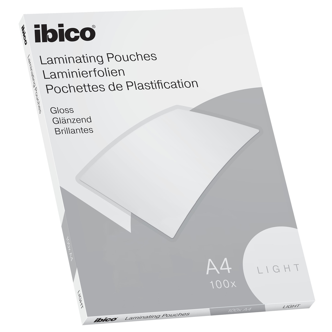Lamineringslommer A4 - Ibico Basic Light 80 my - 100 stk