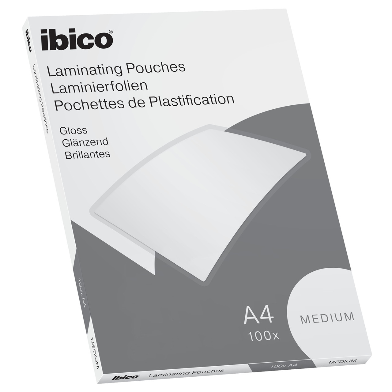 Lamineringslommer A4 Ibico basic medium 100my - 100 stk