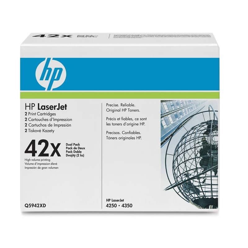 Lasertoner HP Q5942XD 2-pack Laserjet 4250/4350