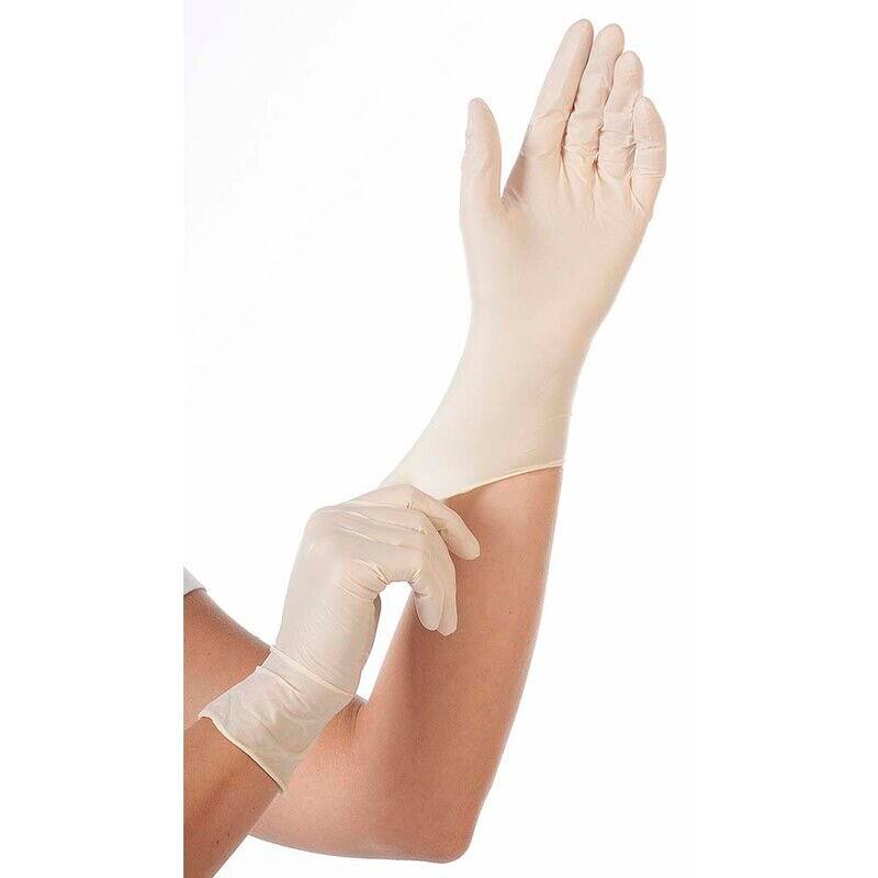 Latexhandske Grip Light XL hvid pudderfri 100stk/pak