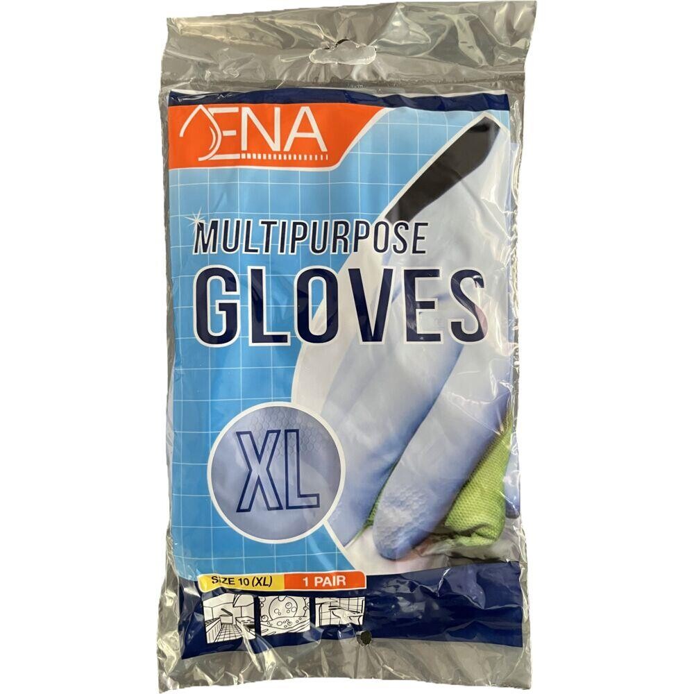 Latexhandsker ENA XL blå latex pudderfri med velour anatomisk formet - 144 par