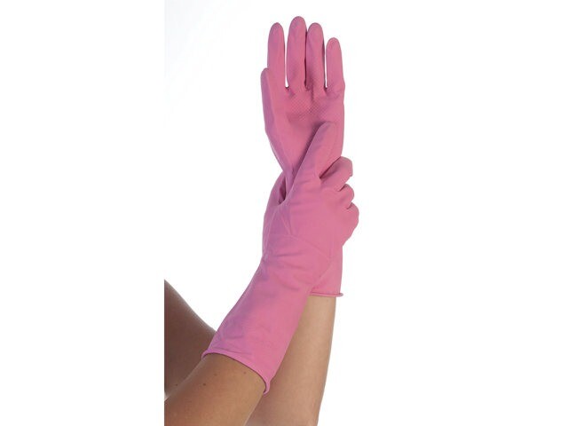 Lyserøde handsker - latex - medium 7½-8 - 12 par