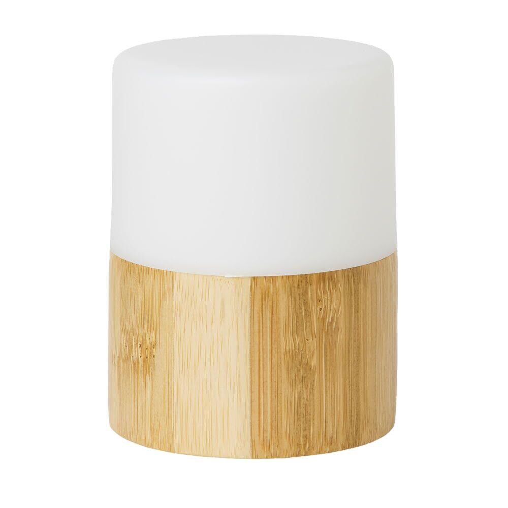 LED-lampe, Duni Bamboo, 75x105mm, bambus - 4 stk
